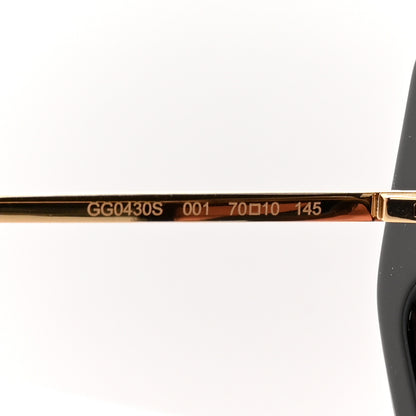 Gucci Acetate Crystal Geometric Sunglasses GG0430S Black 5 of 8