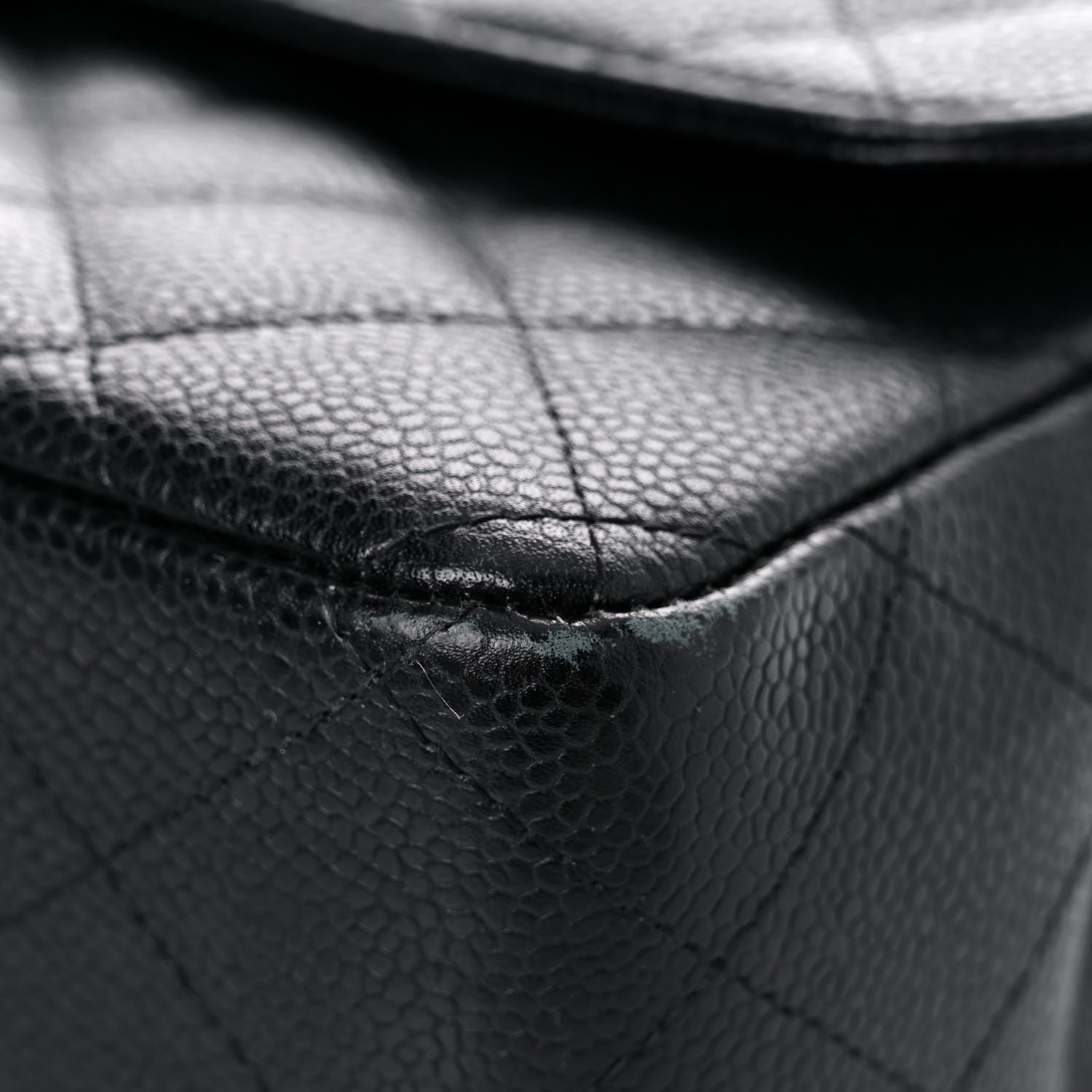 Chanel Caviar Quilted Jumbo Double Flap Black 9 of 17