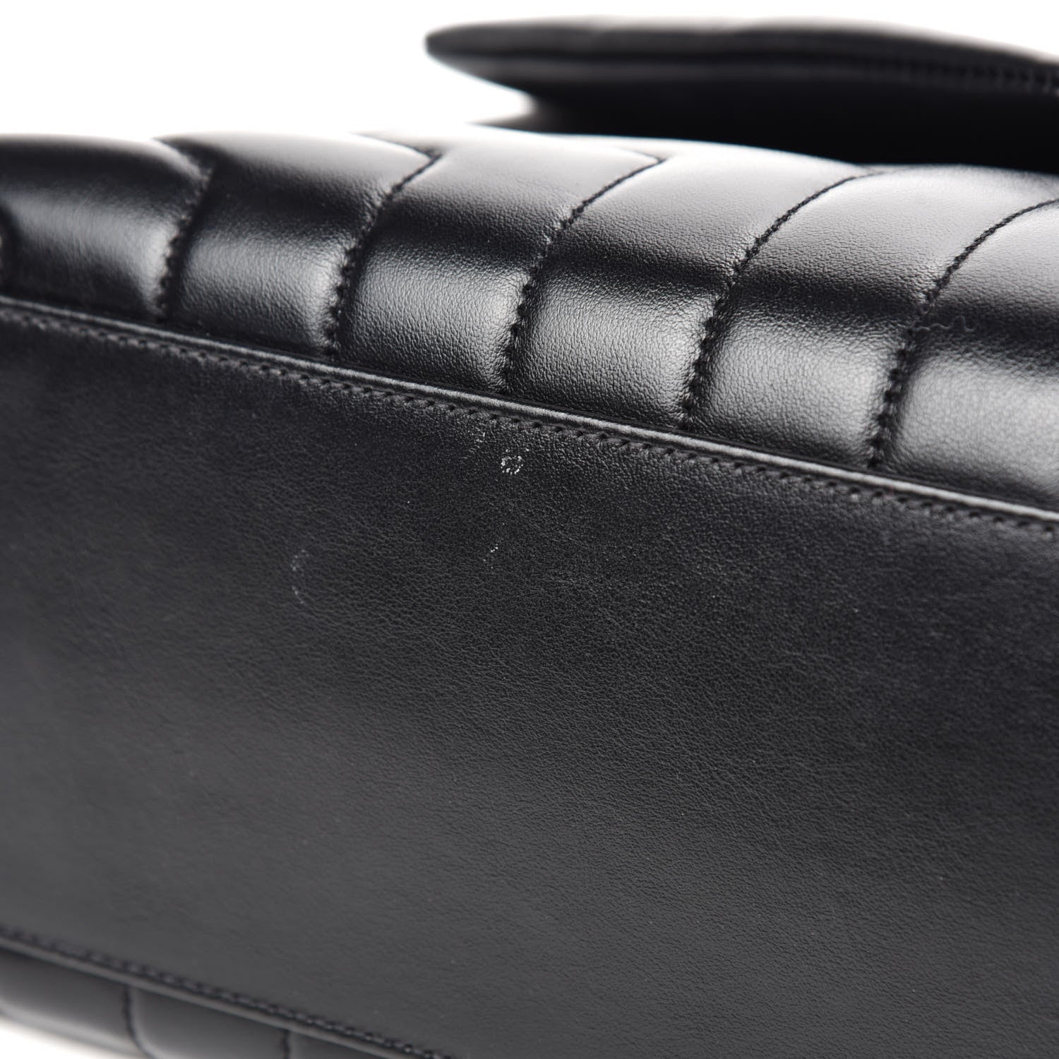Saint Laurent Calfskin Y Quilted Monogram Medium Loulou Chain Satchel Black 8 of 16