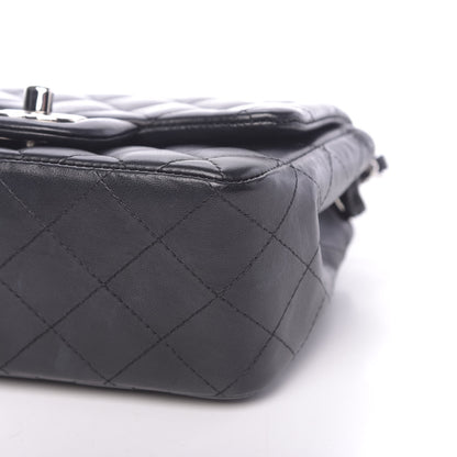 Chanel Lambskin Quilted Mini Square Flap Black 9 of 11