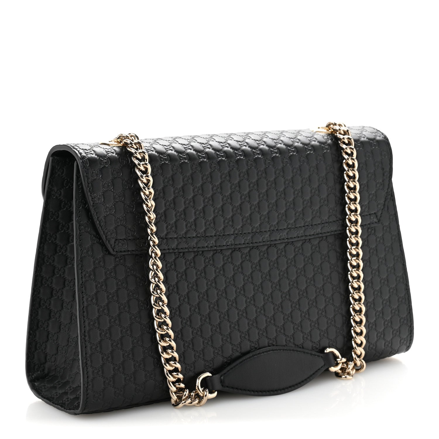 Gucci Microguccissima Medium Emily Chain Shoulder Bag Black 3 of 11