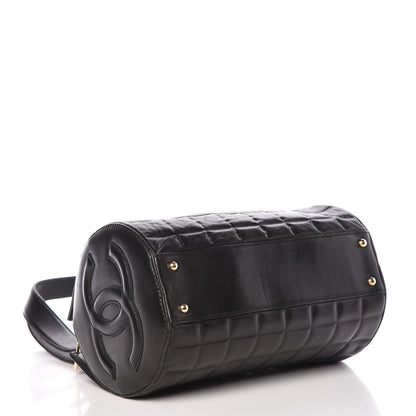 Chanel Lambskin Chocolate Bar Quilted CC Shoulder Bag Black 4 of 11