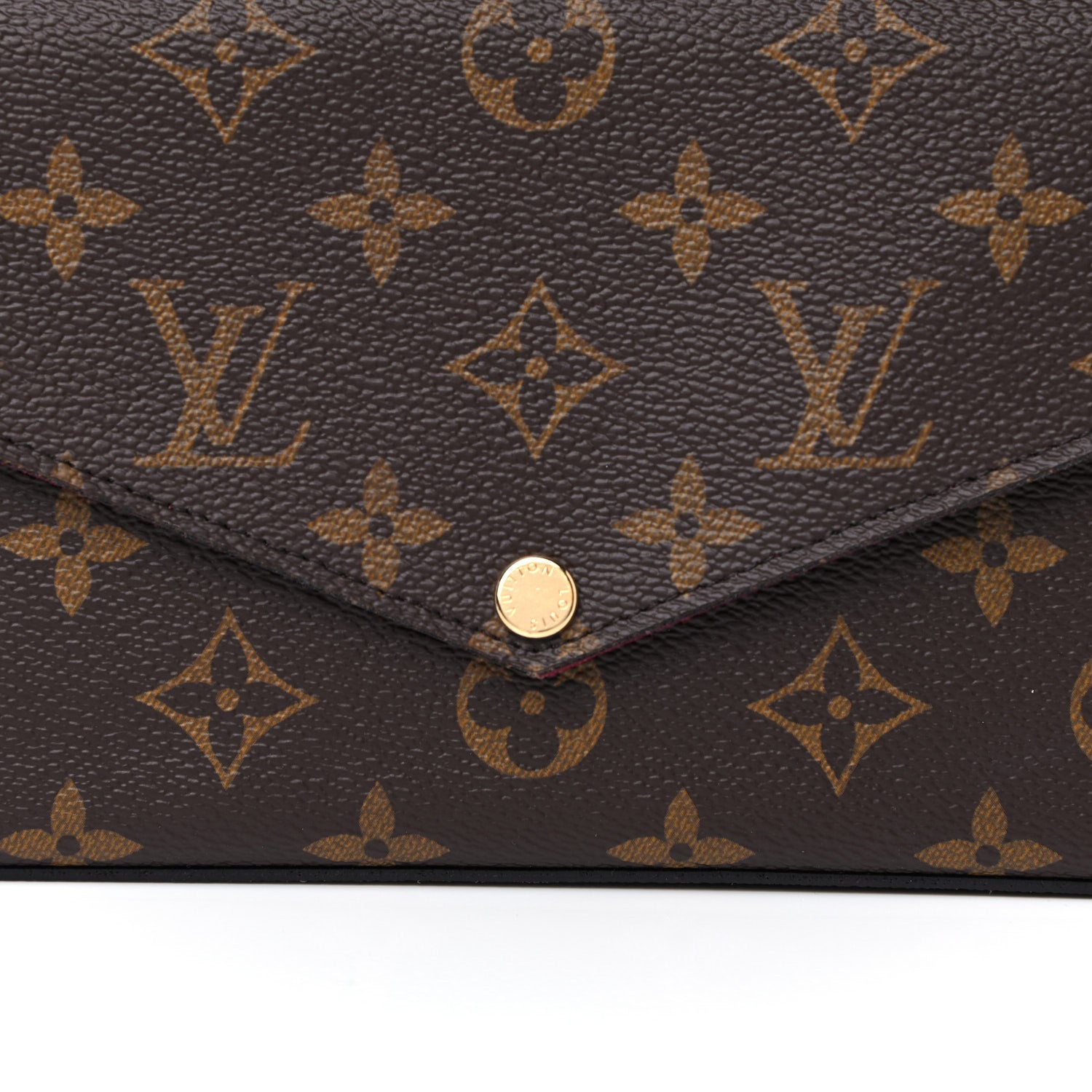 Louis Vuitton Monogram Pochette Felicie Chain Wallet Fuchsia 9 of 13
