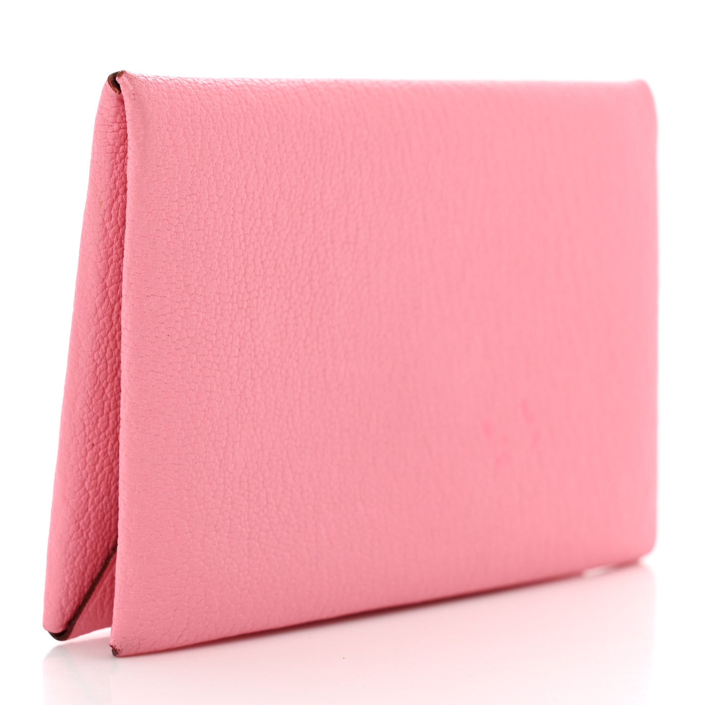 Chevre Chandra Verso Calvi Card Case Rose Confetti Brique