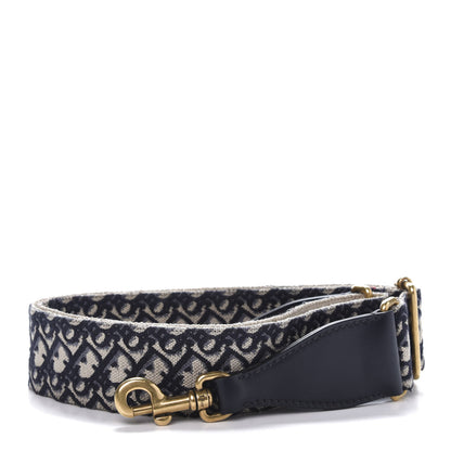 Christian Dior Oblique Adjustable Shoulder Strap Blue 1 of 5