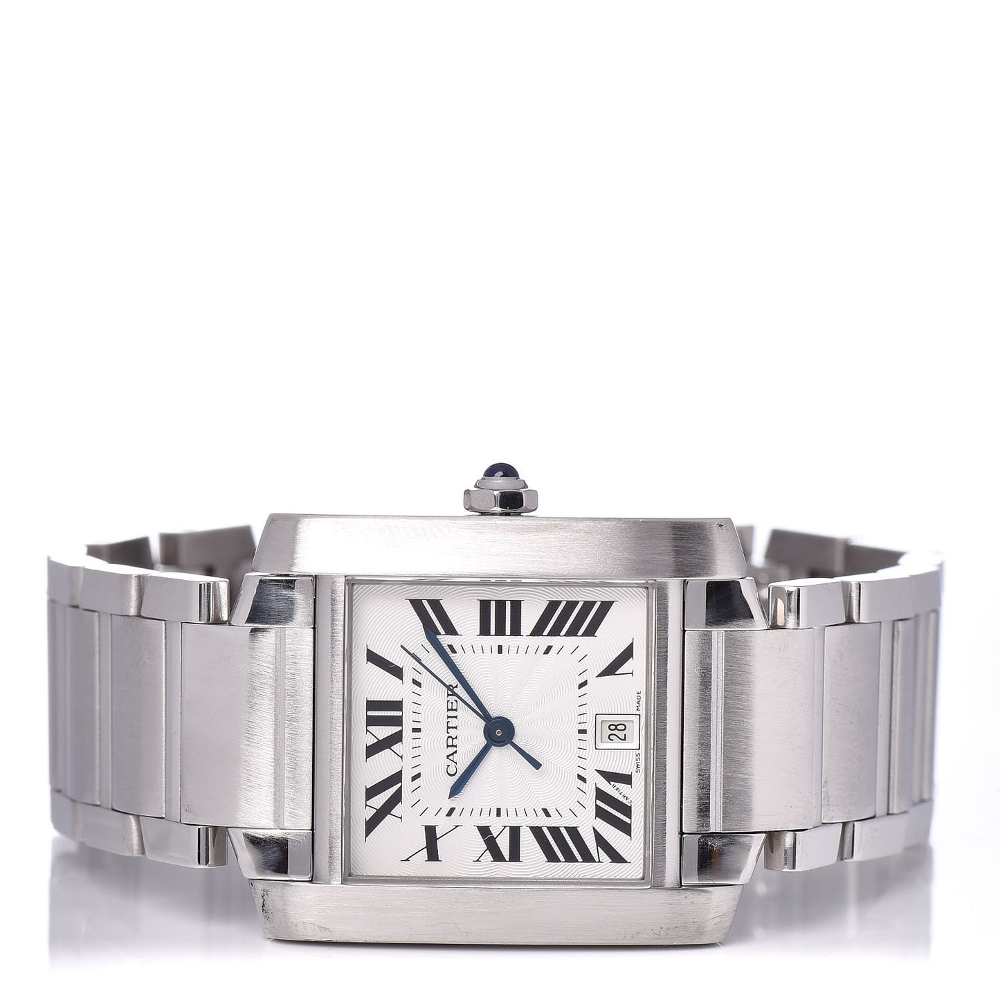 Stainless Steel 28mm Tank Francaise Automatic Watch