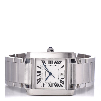 Cartier Stainless Steel 28mm Tank Francaise Automatic Watch 3 of 6