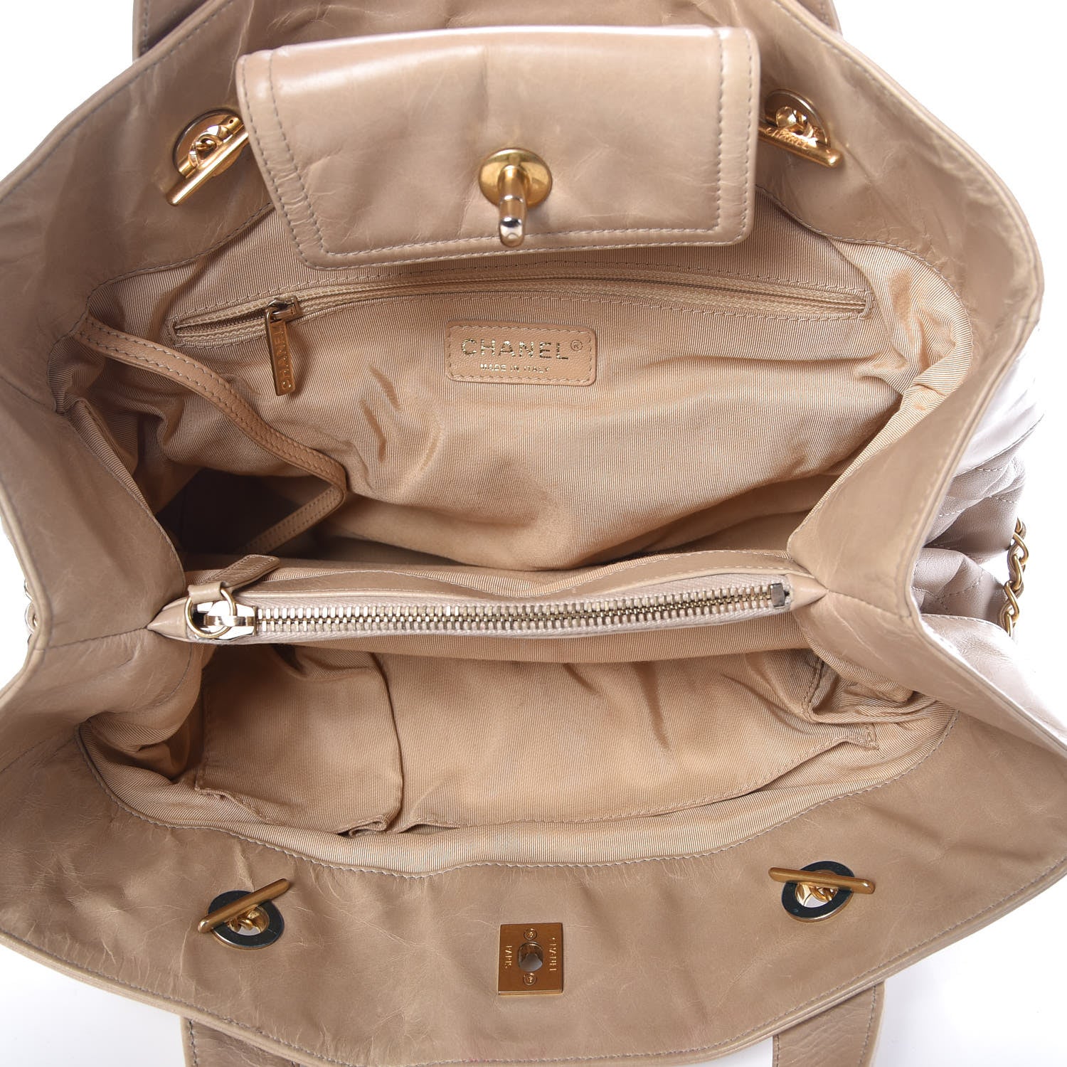 Chanel Iridescent Calfskin Large In the Mix Tote Beige 5 of 10