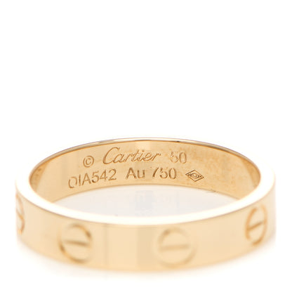 Cartier 18K Yellow Gold 3.5mm LOVE Wedding Band Ring 50 5.25 4 of 4
