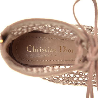 Christian Dior Suede Resille Naughtily-D 30mm Ankle Boots 38.5 Nude 15 of 16
