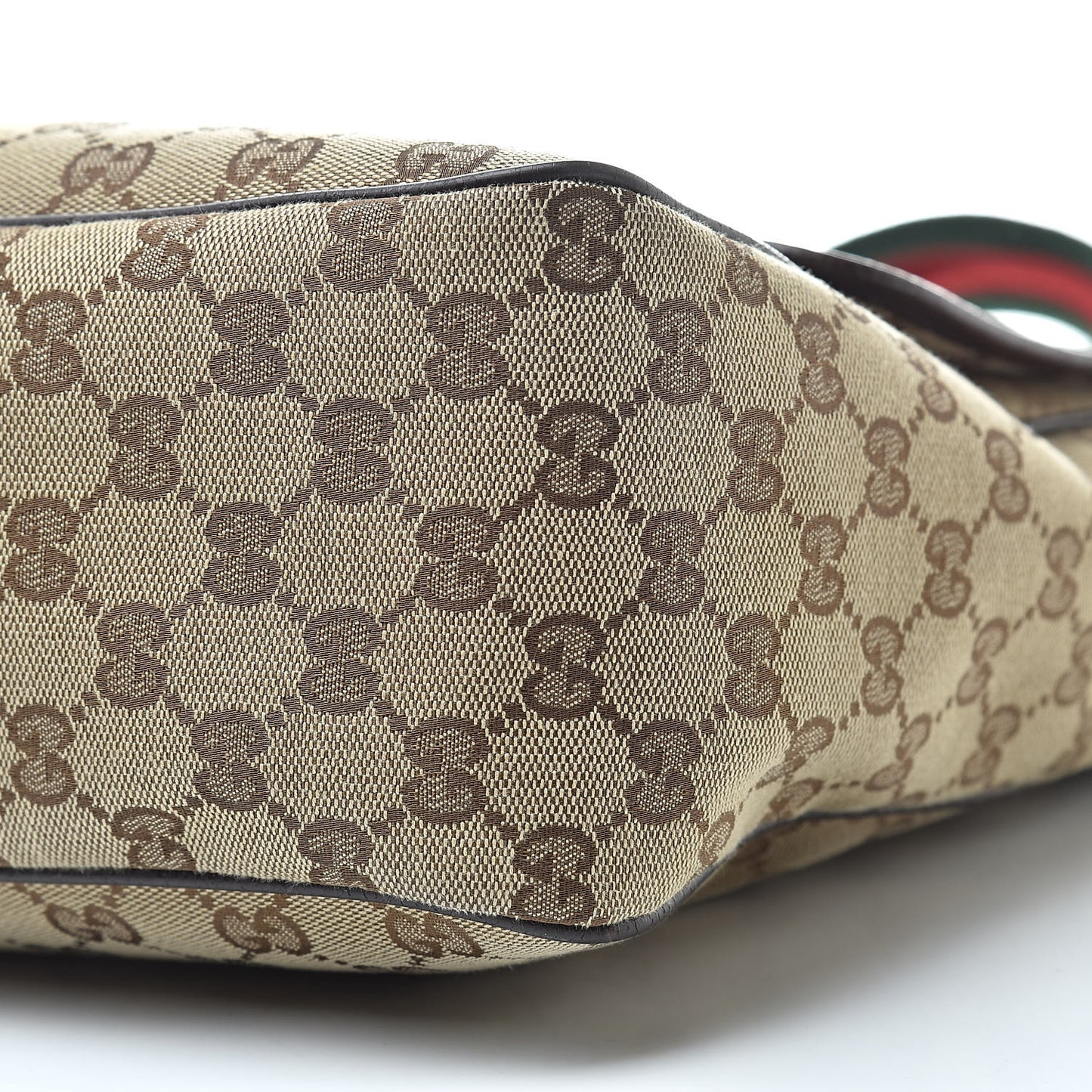 Monogram Web Medium Flap Messenger Beige Dark Brown