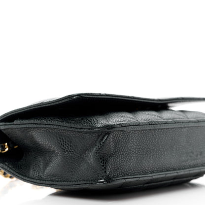 Chanel Caviar Quilted Wallet on Chain WOC Black 10 of 11