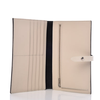 Celine Grained Calfskin Large Multifunction Strap Wallet Black Chalk 5 of 7