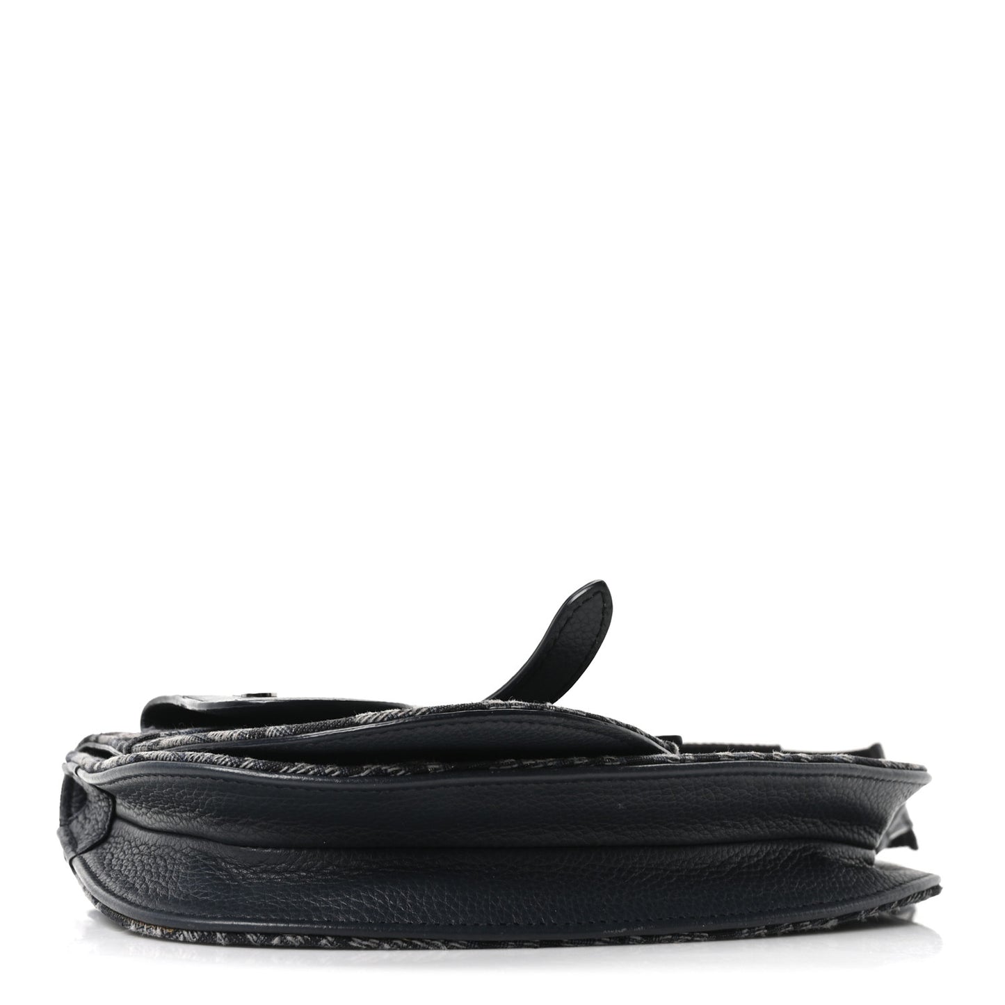 Oblique Saddle Messenger Pouch Blue Black