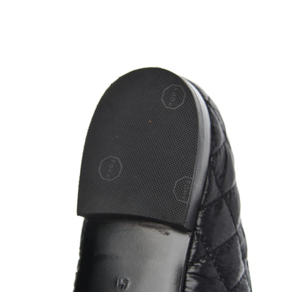 Chanel Nylon Quilted Cap Toe Ballerina Flats 41 Black 11 of 21