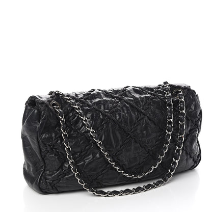 Chanel Calfskin Ultra Stitch Oversize Flap Black 2 of 9
