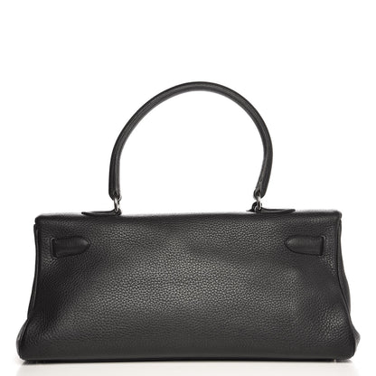 Hermes Taurillon Clemence Shoulder Kelly 40 Black 4 of 29