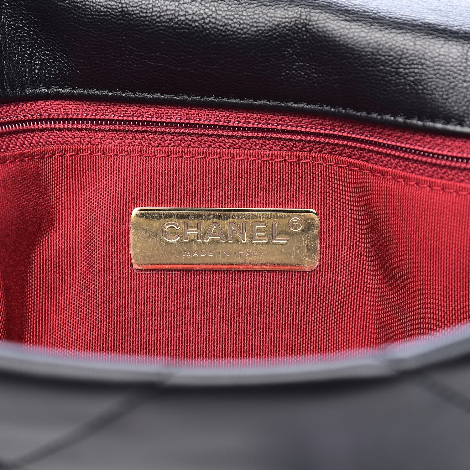 Chanel Goatskin Quilted Medium 19 Flap Black 6 of 11