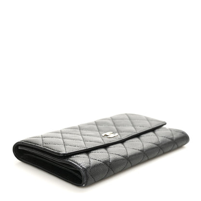 Chanel Caviar Quilted Large Flap Wallet Black 4 of 7
