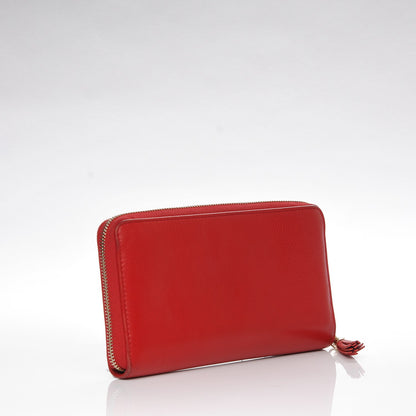 Gucci Pebbled Calfskin Soho Zip Around Wallet Red 3 of 8