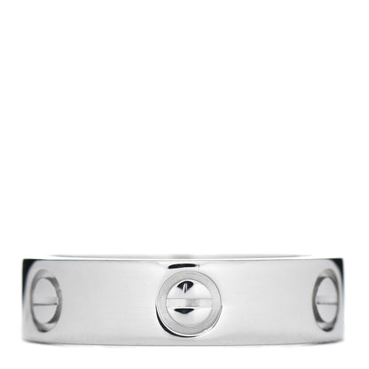Cartier Platinum 5.5mm LOVE Ring 56 7.5 3 of 5