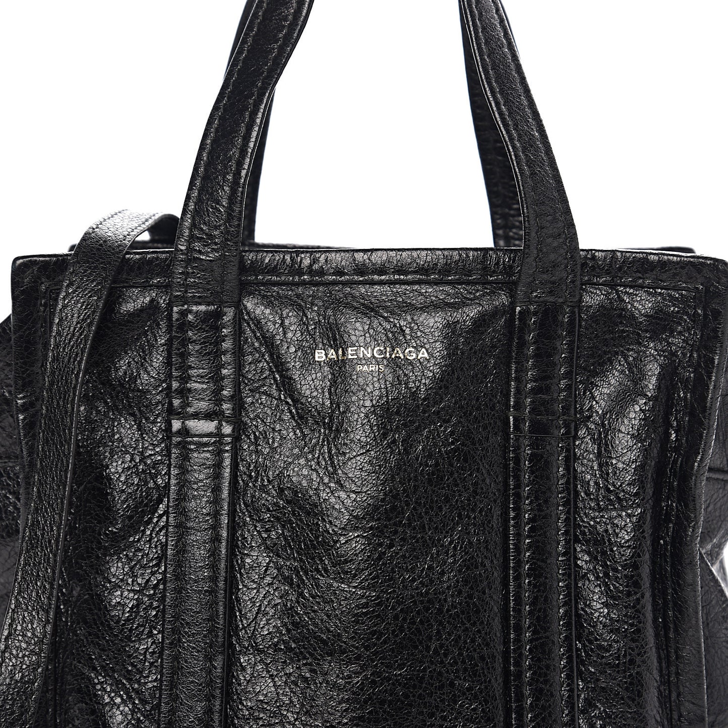 Agneau XS Bazar Shopper Tote Black