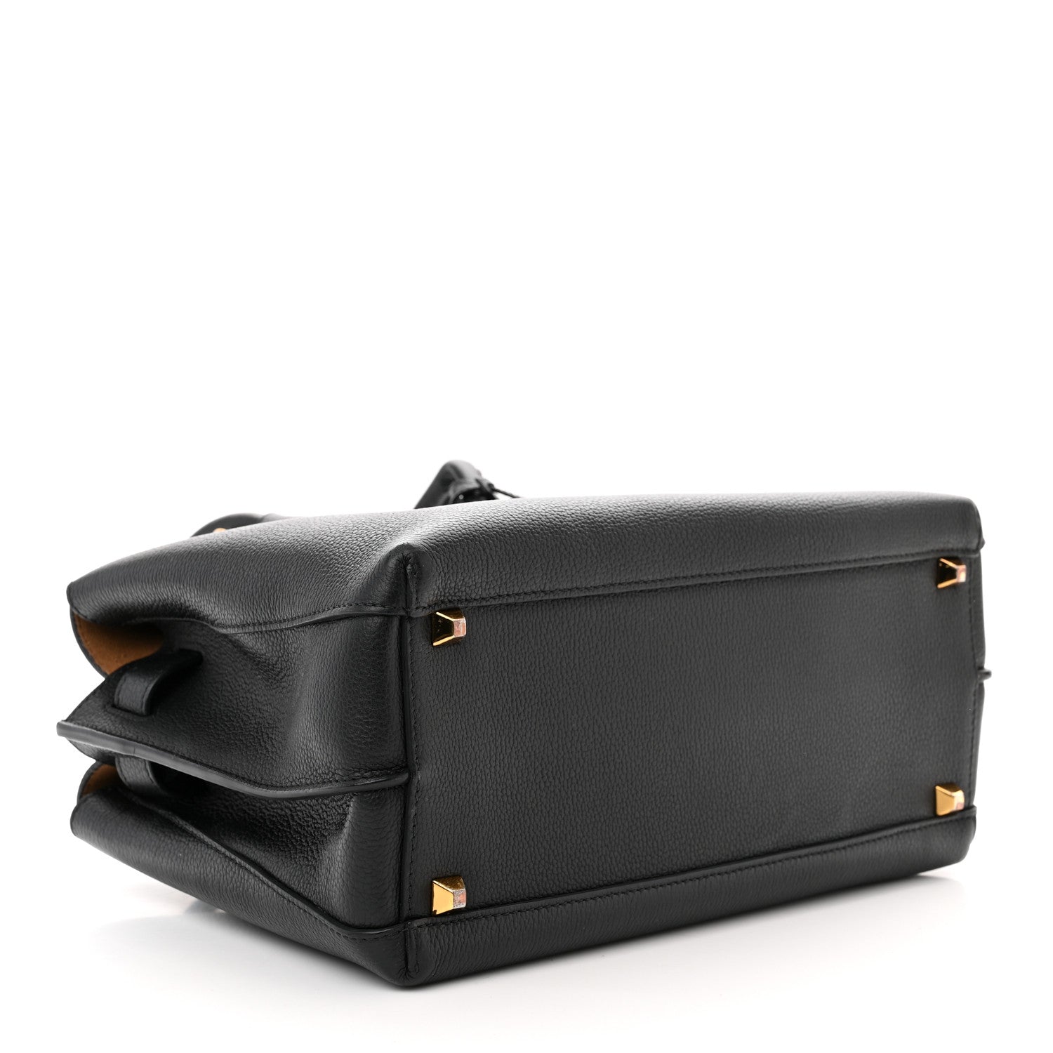 MCM Grained Calfskin Medium Milla Tote Black 4 of 11