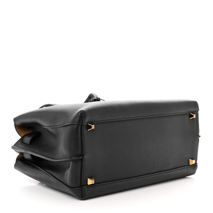 MCM Grained Calfskin Medium Milla Tote Black 4 of 11