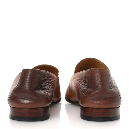 Hermes Goatskin Mens Ancora Moccasin Loafers 42 Naturel 6 of 13