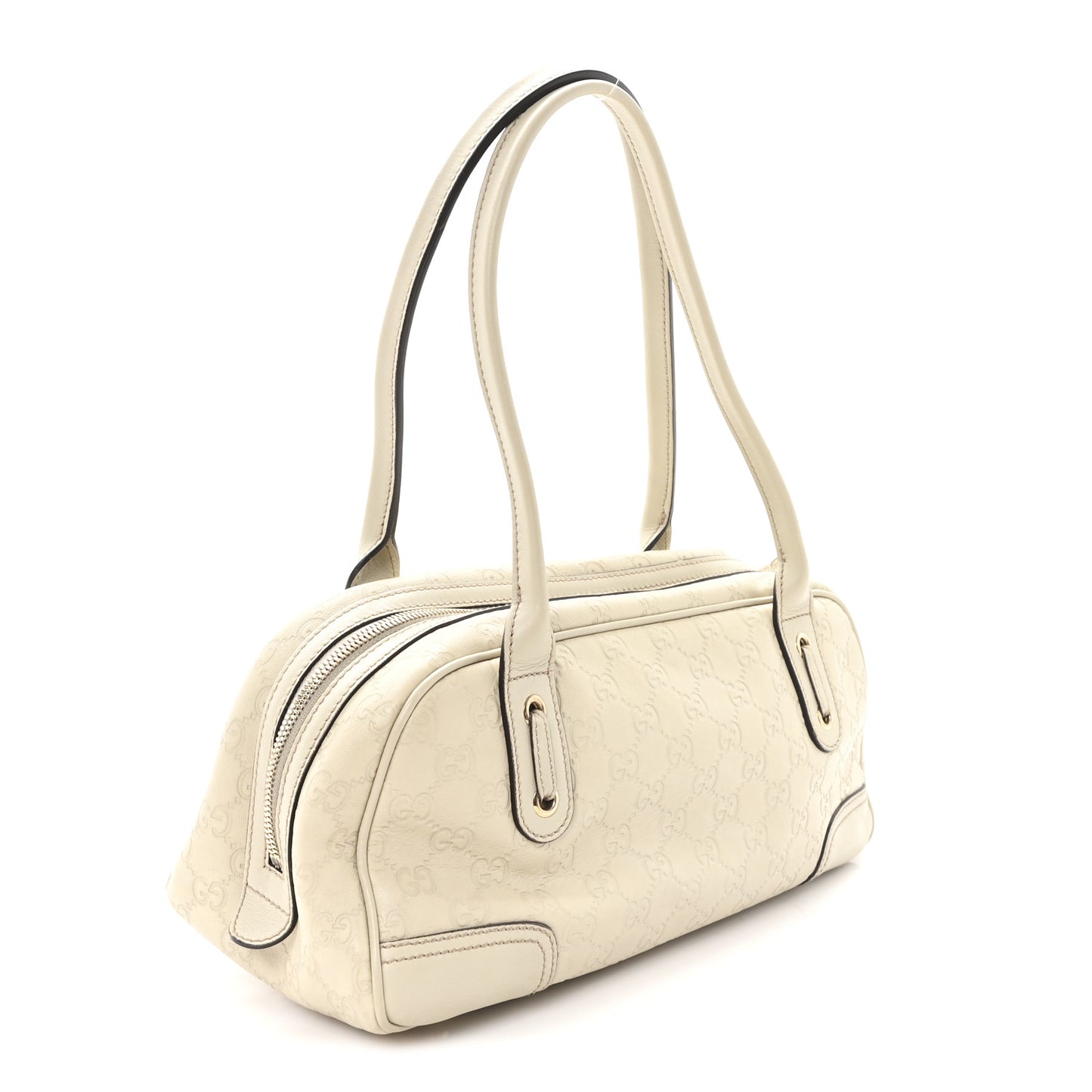 Guccissima Small Princy Satchel Off White