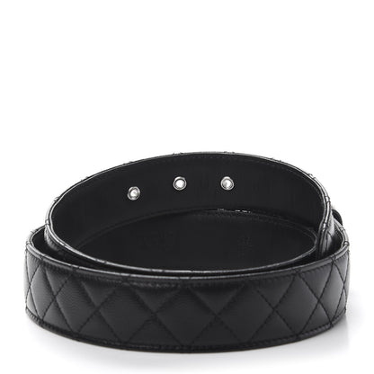 Chanel Caviar Quilted CC Chain Belt 85 34 Black 4 of 9