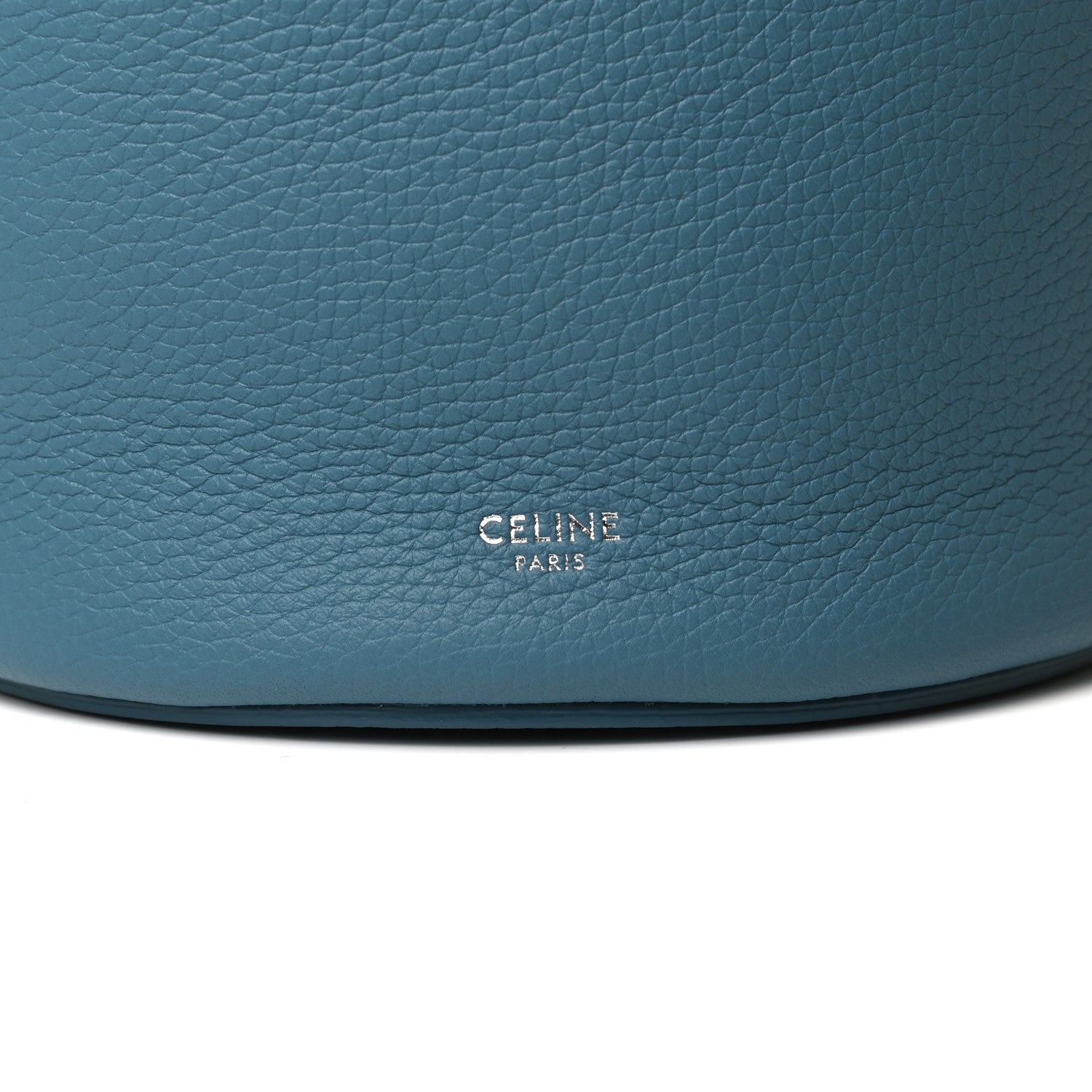 Celine Supple Grained Calfskin Nano Big Bag Bucket Slate Blue 7 of 11