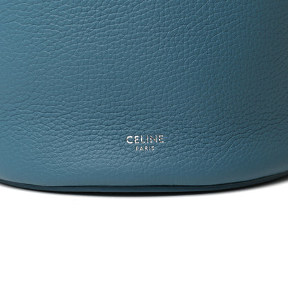 Celine Supple Grained Calfskin Nano Big Bag Bucket Slate Blue 7 of 11