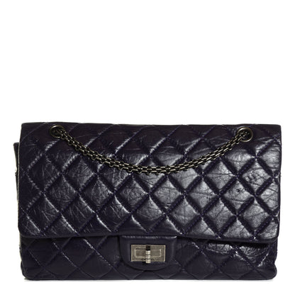 Chanel Aged Calfskin 2.55 Reissue 227 Flap Dark Purple 1 of 8