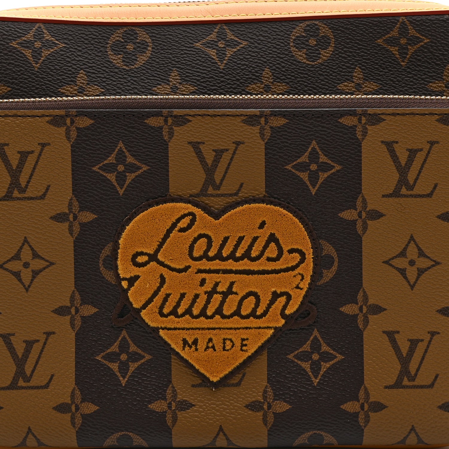 Louis Vuitton X NIGO Reverse Monogram Stripes Trio Messenger 8 of 10
