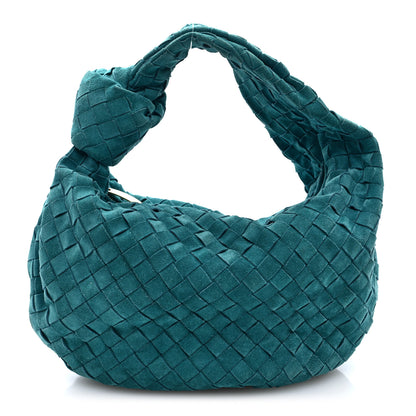 Bottega Veneta Suede Calfskin Intrecciato Teen Jodie Hobo Scuba 1 of 10