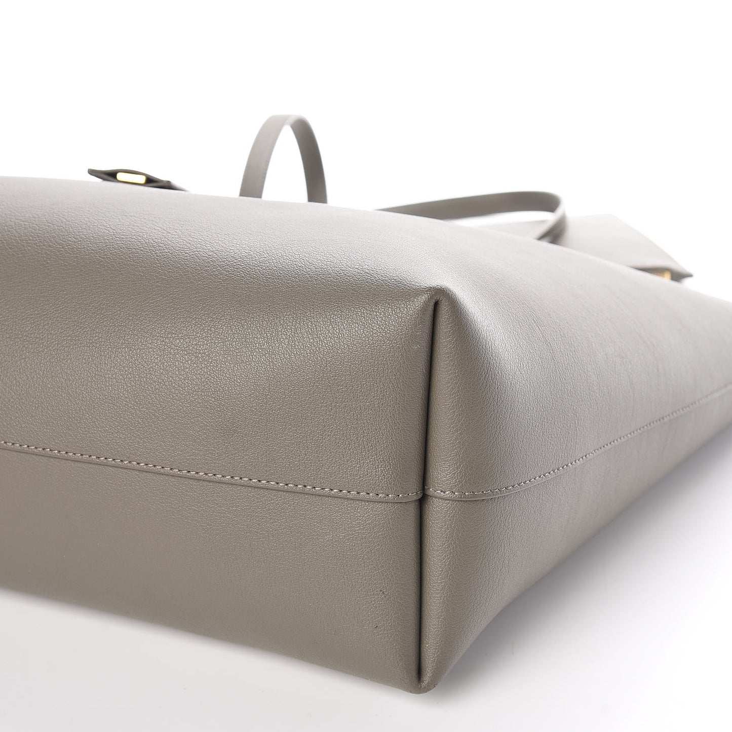 Calfskin Large Shopping Tote Kaki Militaire