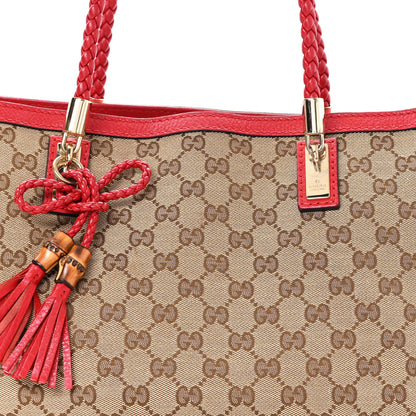 Gucci Monogram Medium Bella Tote Red 8 of 10