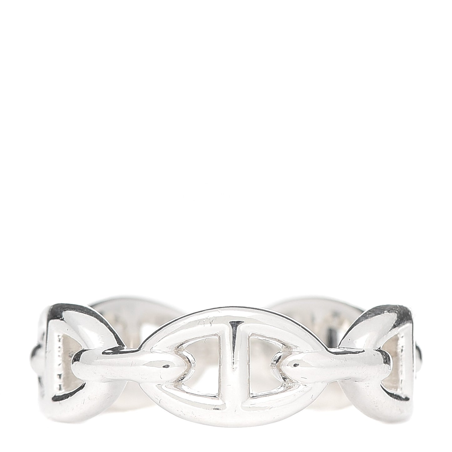 Sterling Silver PM Chaine d'Ancre Enchainee Band Ring 58 8.25