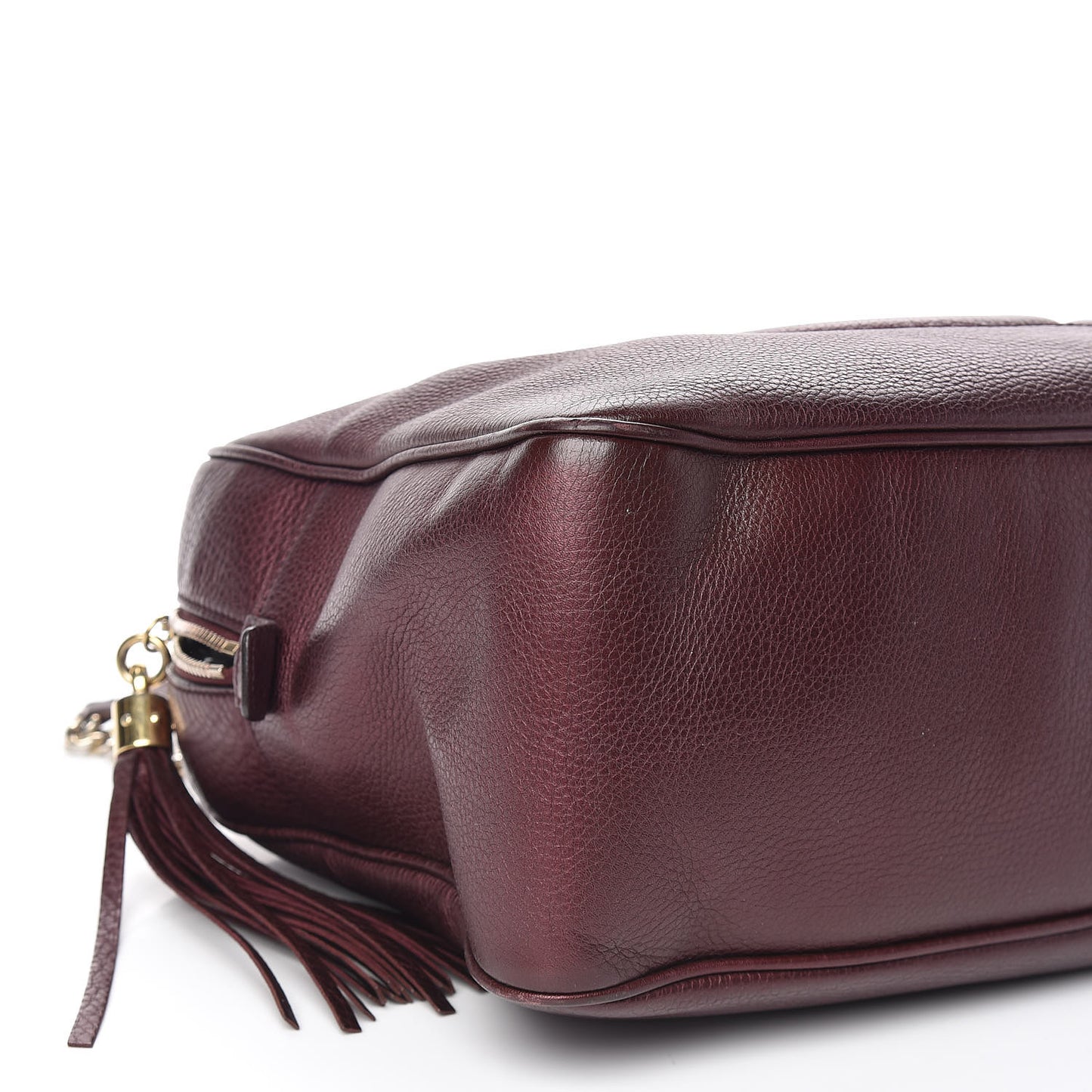 Metallic Cellarius Calfskin Medium Soho Bowler Classic Burgundy