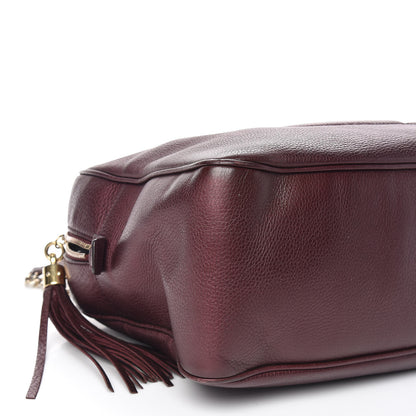 Gucci Metallic Cellarius Calfskin Medium Soho Bowler Classic Burgundy 5 of 13