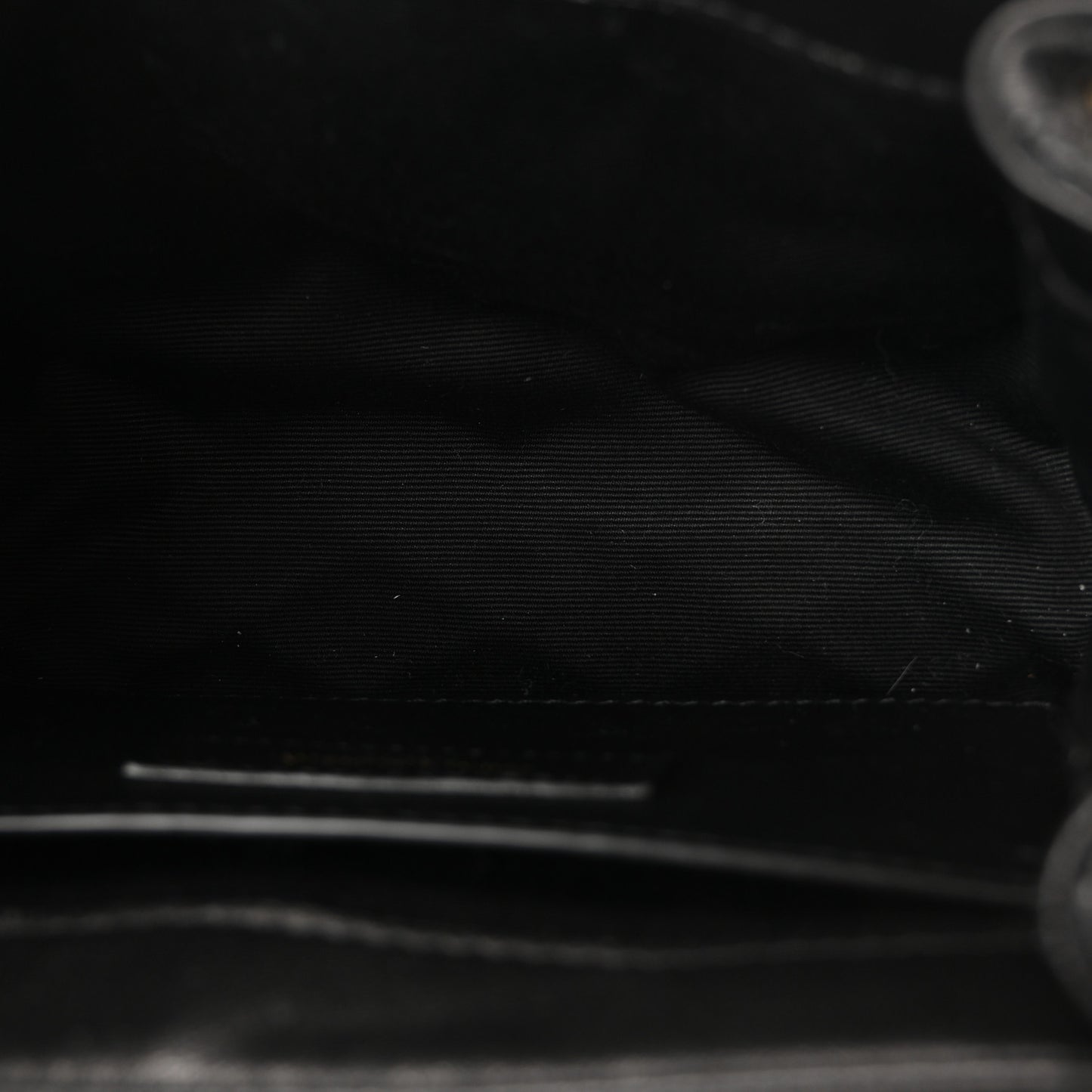 Lambskin Quilted Monogram Mini Nolita Black