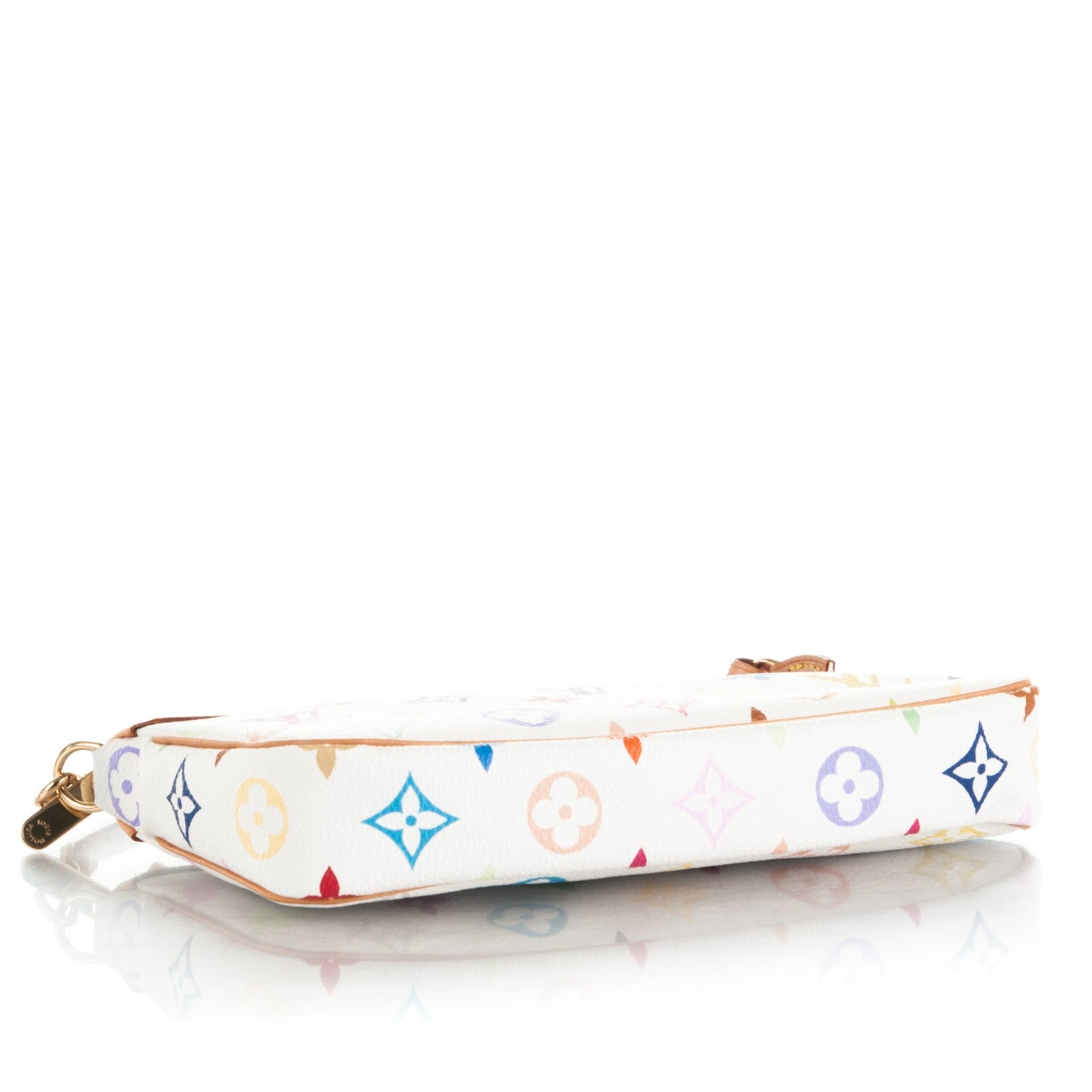Louis Vuitton Monogram Multicolor Pochette Accessories White 4 of 7