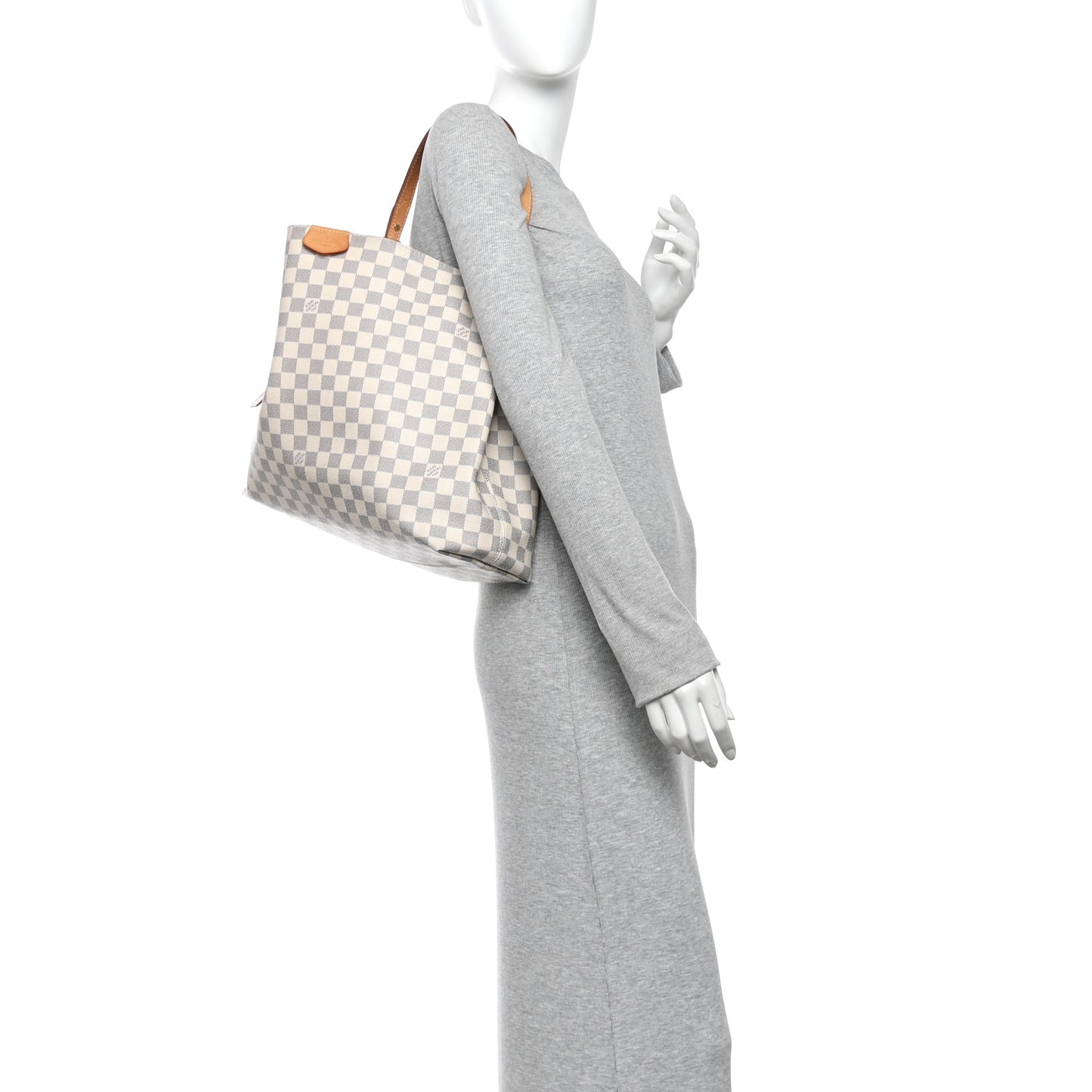 Damier Azur Graceful MM Rose Ballerine