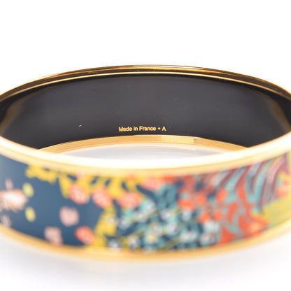 Hermes Enamel Printed Wide Dans un Jardin Anglais Bracelet 70 5 of 5