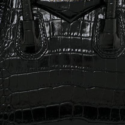 Givenchy Calfskin Crocodile Embossed Mini Antigona Black 7 of 13