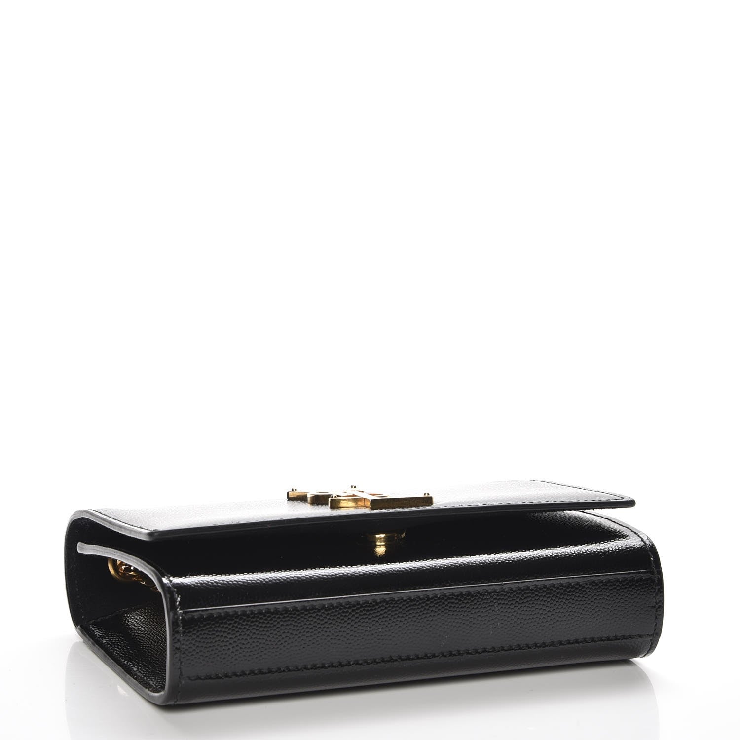 Saint Laurent Grain De Poudre Small Monogram Kate Satchel Black 4 of 6