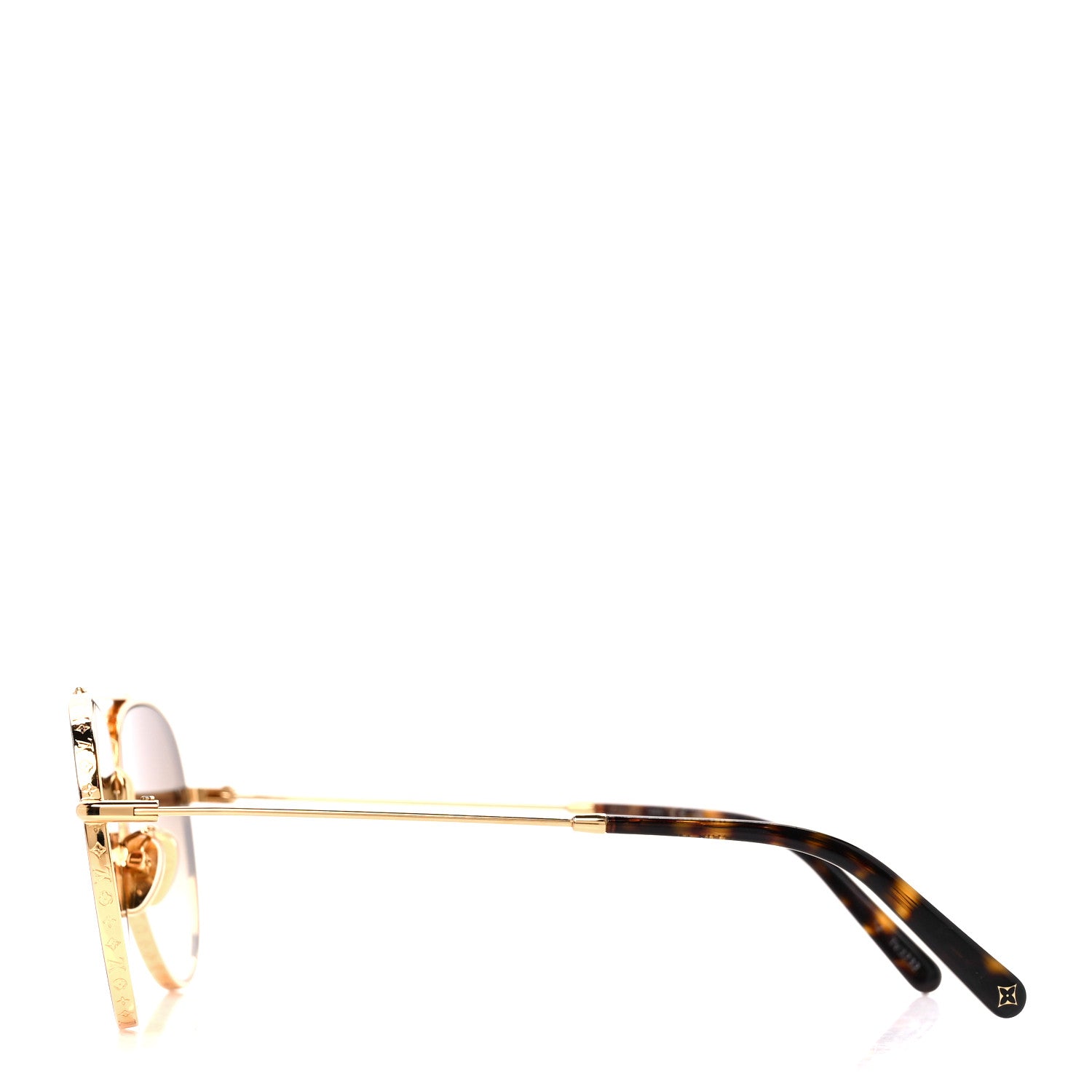 Louis Vuitton Metal The LV Pilot Sunglasses Z1620U Gradient Brown Monogram 3 of 9
