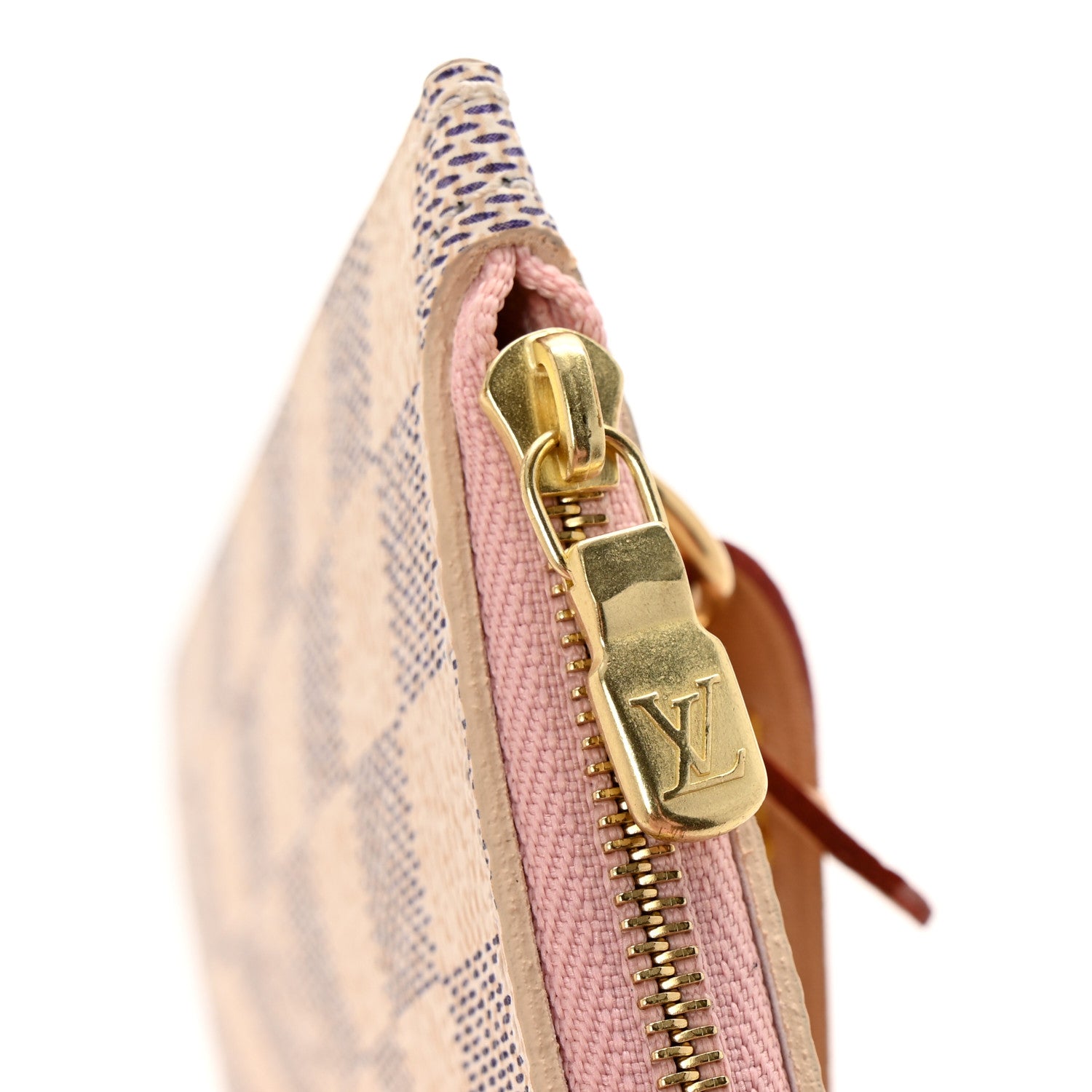 Louis Vuitton Damier Azur Neverfull MM GM Pochette Rose Ballerine 7 of 7