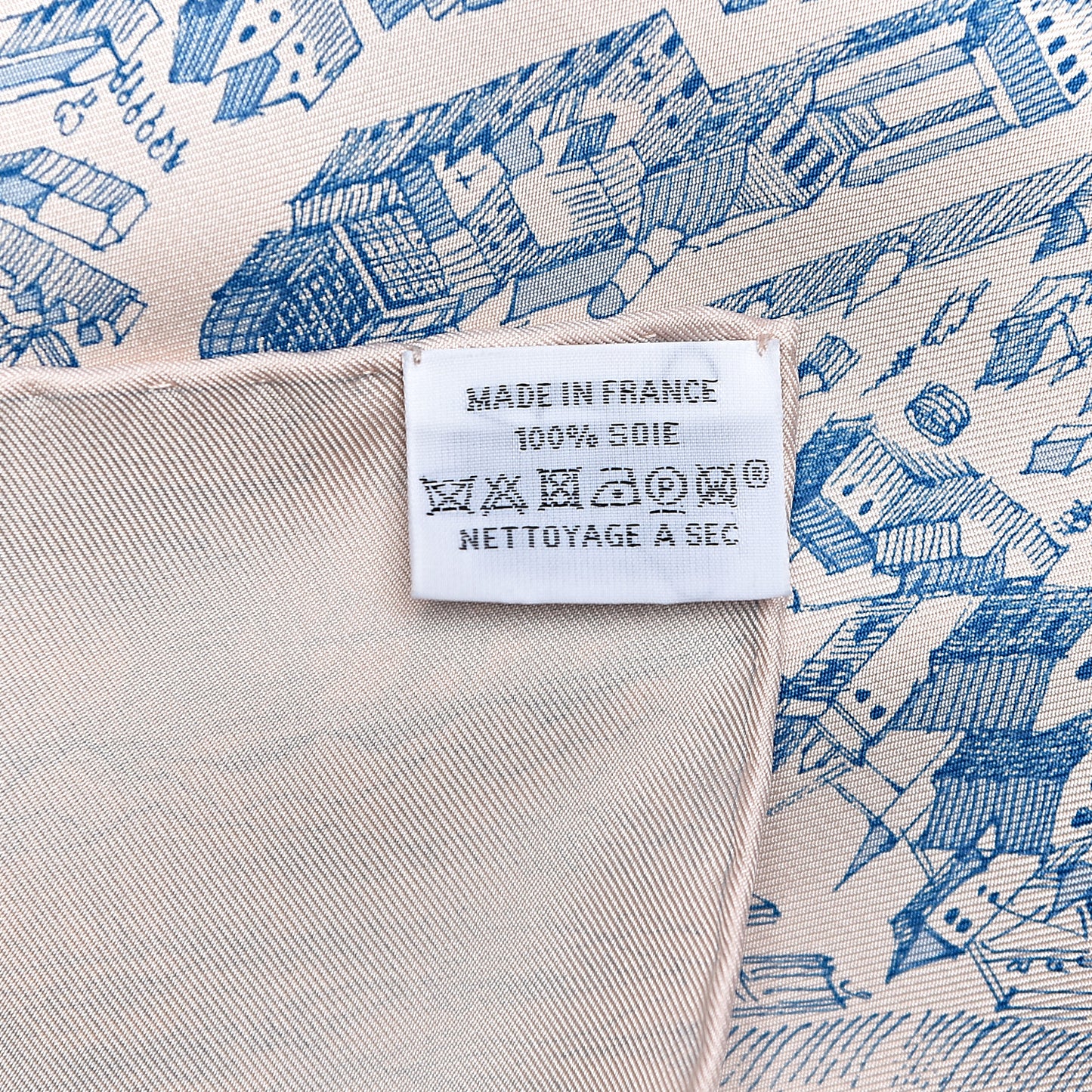 Silk La Cite Cavaliere Scarf 90 Rose The Blue Jean